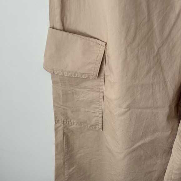 Zara wide leg cargo pant tan color - Picture 11 of 12